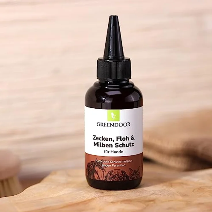 GREENDOOR Fellpflege Anti Zecken, Flöhe und Milbenschutz, natürliche Formulierung mit hoher Verträglichkeit, 100% biologisch abbaubar – Bild 4