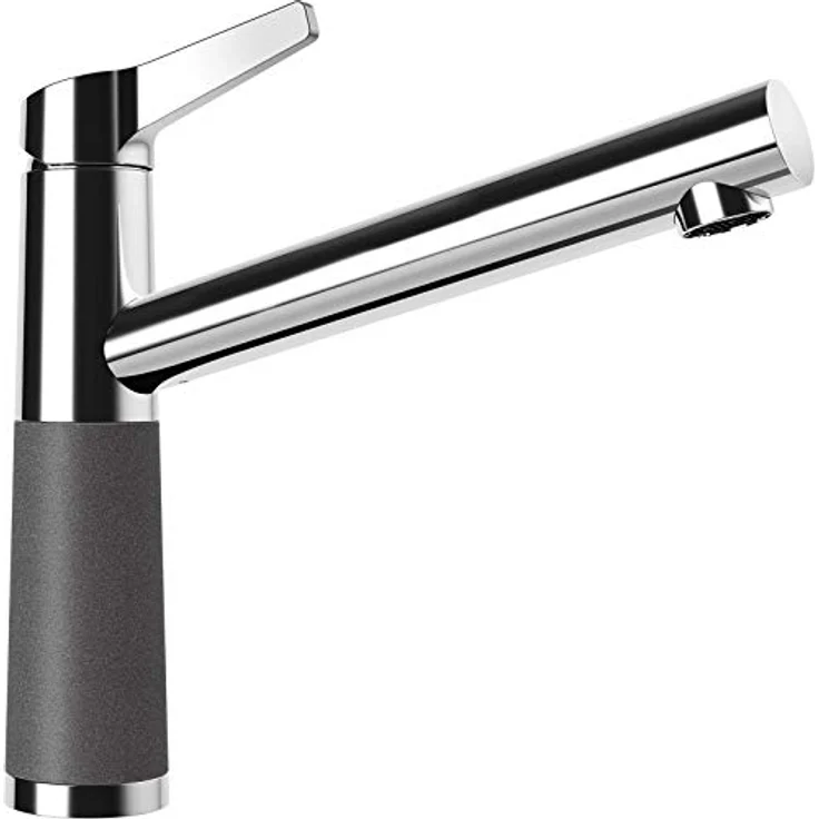 Schock Küchenarmatur SC-510 FA ND, Niederdruck mit Festauslauf und 360° Schwenkbereich, Quarzkomposit-Oberfläche – Bild 1