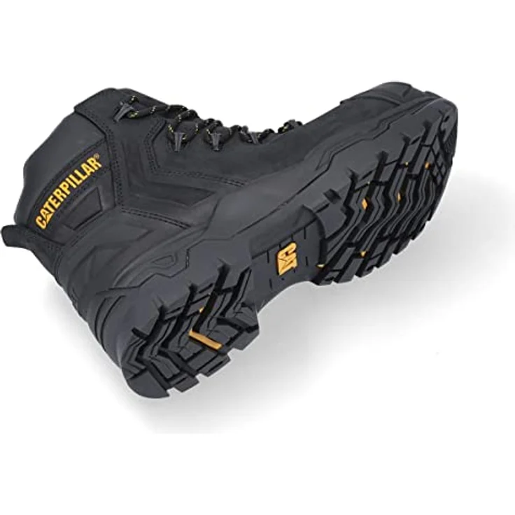 Caterpillar Everett S3, Sicherheitsschuhe mit Verbundwerkstoffkappe und rutschfester Sohle, schwarz – Bild 4