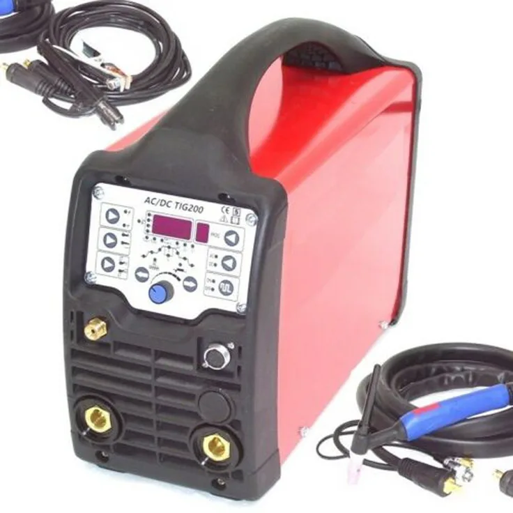 Apex Inverterschweißgerät WIG SCHWEIßGERÄT AC/DC 200 INVERTER 13740 ALU DIGITAL, Touchpanel, Pulsfunktion, Jobspeicher
