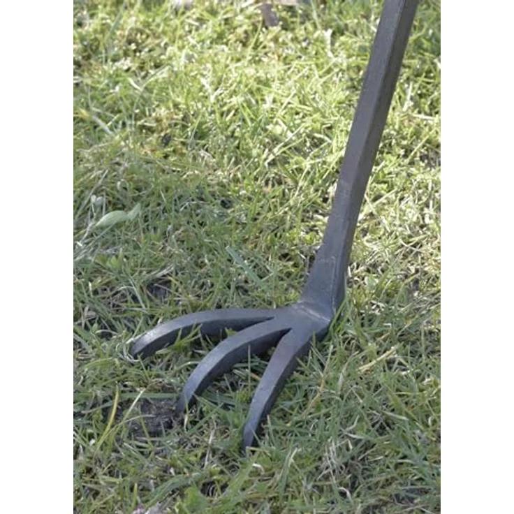 Ulfberth Großes Dreibein Handgeschmiedet aus Stahl, 155 cm Höhe, rustikales Design für authentische Mittelalter Küche, ideal für Reenactment und LARP – Bild 3