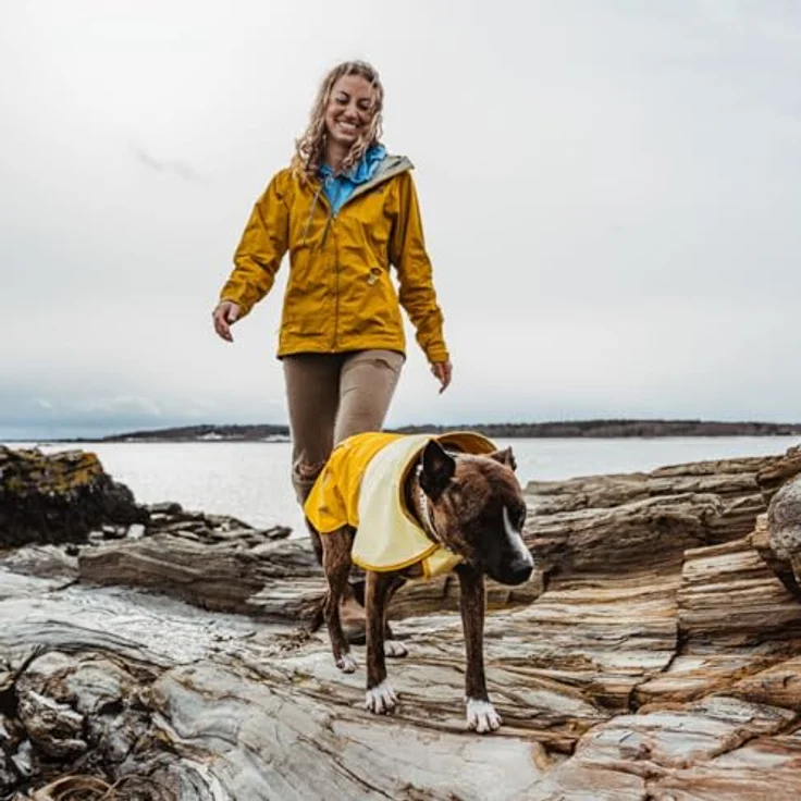 RUFFWEAR Sun Shower X-Small Hunde-Regenjacke, Allwetter-Hundemantel, wasserdichte Hundejacke, leichte wetterfeste Hundeweste und Hunde-Regenmantel, Mineralgelb – Bild 5