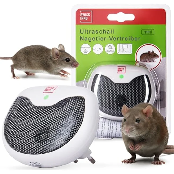 Swissinno Mini Schädlingsvertreiber Ultraschall Wirkungsbereich 15m² 1St. – Bild 2