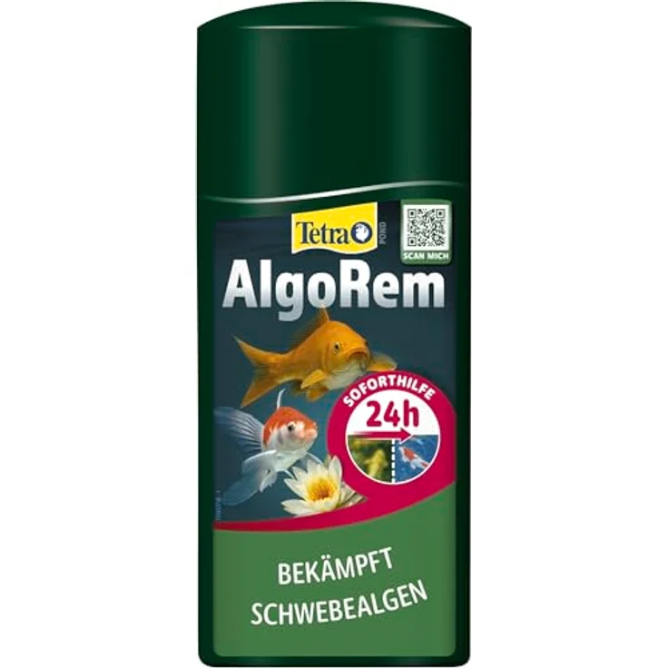 Tetra Pond AlgoRem (24-Stunden-Soforthilfe gegen grünes Wasser im Gartenteich), 500 ml Flasche – Bild 2
