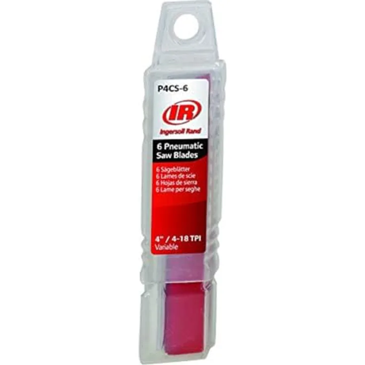 Ingersoll-Rand Satz P4CS-6 mit 6 groben Sägeblätter für Druckluft Säge, Ersatzteil und Zubehör für Stichsäge und Säbelsäge Werkzeuge, 10 Zähne pro cm