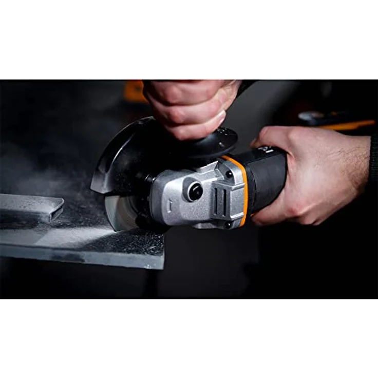 WORX WX800 Li-Ion Akku-Winkelschleifer 20V Kompakter Schleifer mit schmalem Körper, Zusatzhandgriff und leistungsstarkem 20V Akku zum Schleifen und Schneiden 115 mm Akku – Bild 12
