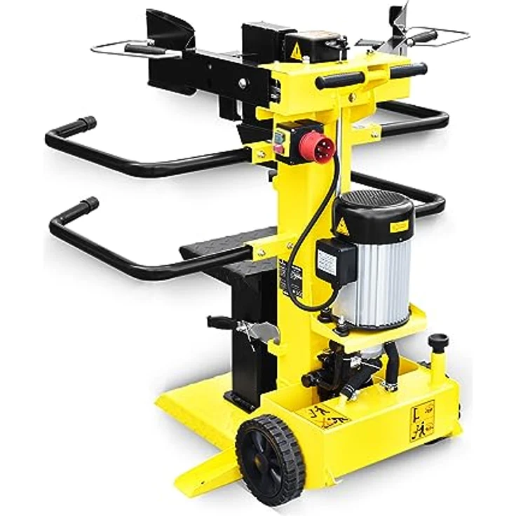 BAMATO Holzspalter HO-8PRO mit Elektroantrieb, 8 t Spaltkraft, schwenkbarer Spalttisch, 2 Arbeitshöhen – Bild 2