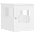 vidaXL Käfigschrank für Hunde, Weiß, 64,5 x 80 x 71 cm