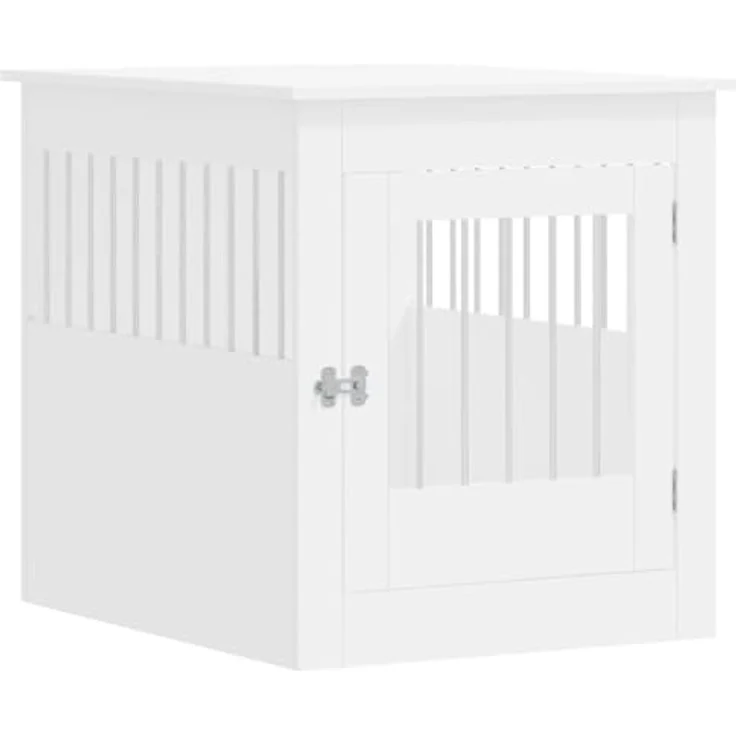 vidaXL Käfigschrank für Hunde, Weiß, 64,5 x 80 x 71 cm – Bild 1