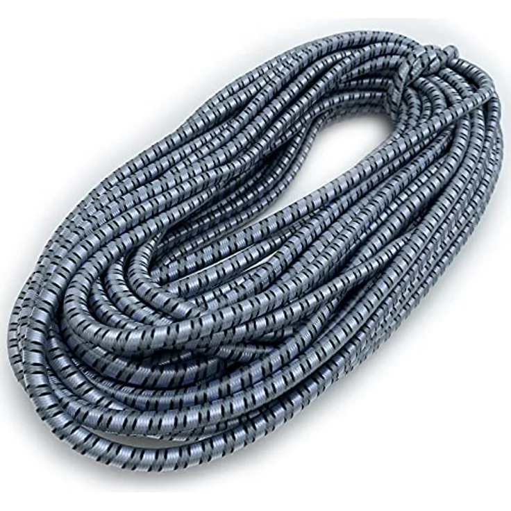 Expanderseil 20 Meter Ø 8 mm elastisch Gummi Spann Seil Planenseil Gummileine Grau – Bild 3