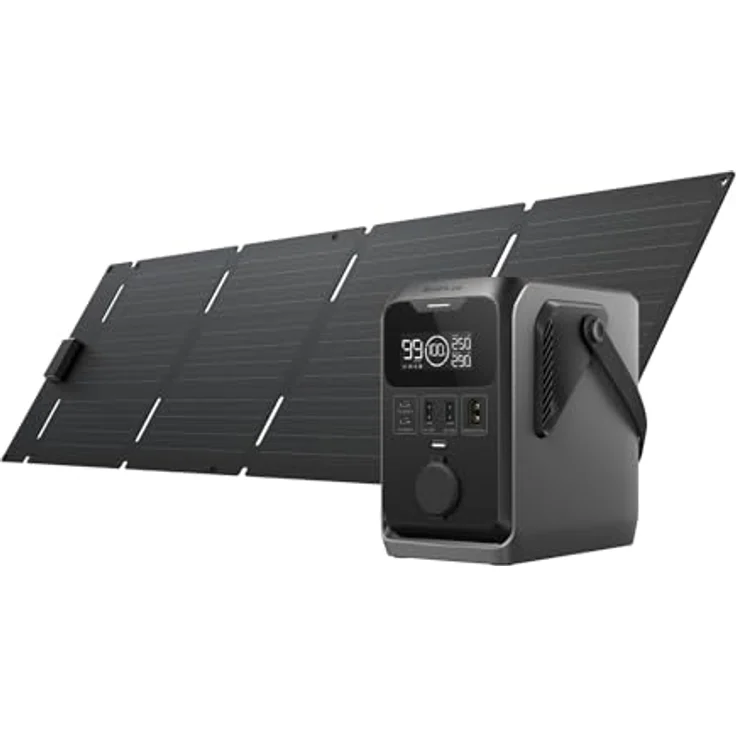 EcoFlow TRAIL 300 DC, Tragbare Powerstation mit 288 Wh LiFePO4-Batterie, 60 W Solarpanel, 300 W Solargenerator, Schnellladung, 5 Ausgänge, ultraleicht für Backpacking – Bild 1