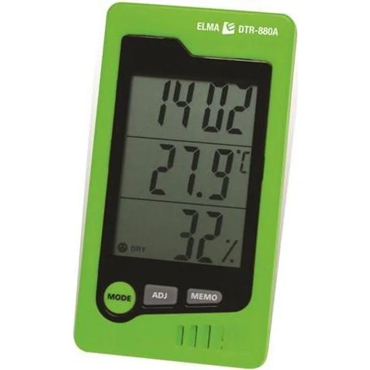 Elma Instruments Elma dtr-880a, Thermometer + Hygrometer, Grün und Schwarz