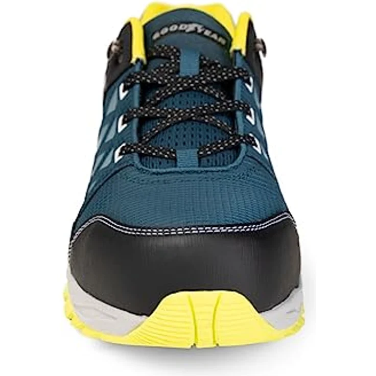 GOODYEAR S1P Sicherheitsschuhe, Atmungsaktive Arbeitsschuhe in Petrol/Gelb, Größe 45 – Bild 2
