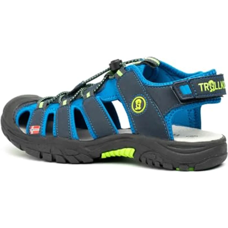 Trollkids Kid's Kvalvika Sandale, Sicherheitssandalen mit Zehenschutz, Blau, Größe 30 – Bild 2