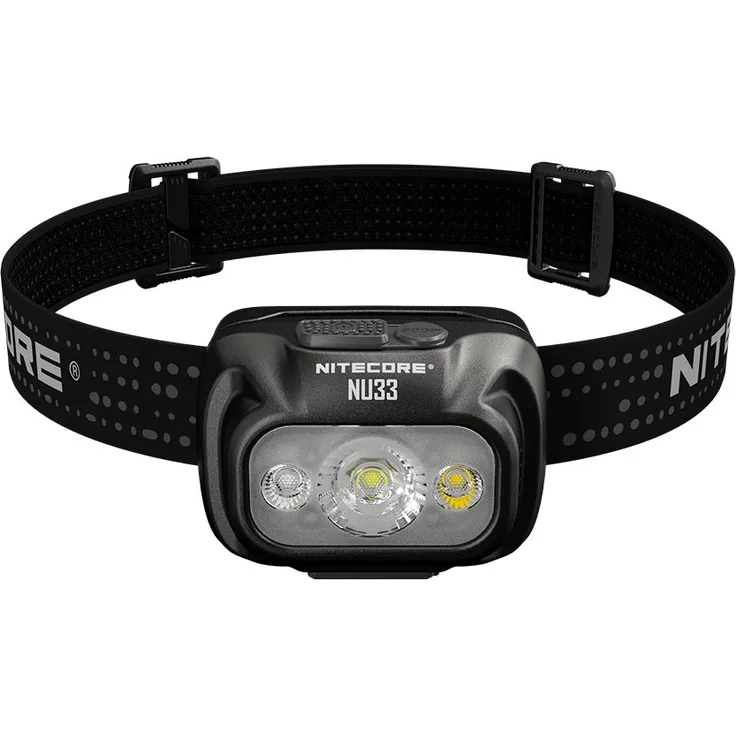 Nitecore LED Stirnlampe NU33, USB-C-aufladbar, 700 Lumen, Rotlicht, 1-Stück