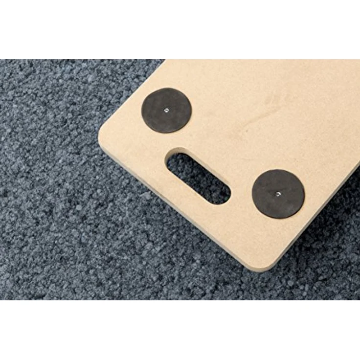 Metafranc Transportroller 590 x 290 mm - 200 kg Tragkraft - MDF-Platte - PP-Räder - Möbelroller mit Bremse - Transporthilfe für Umzug - Rollwagen für Möbel-Transport - Kistenroller aus Holz - 821400 – Bild 4