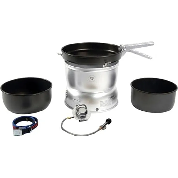 Trangia 25, Campingkocher für 3-4 Personen, hartanodisiertes Aluminium, 845 g, Einflammkocher, Spiritusbetrieb