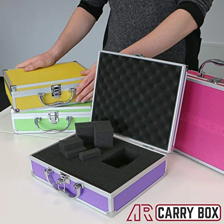 Aluminium Koffer Lila Box mit Schaumstoffeinlage 560025 – Bild 9