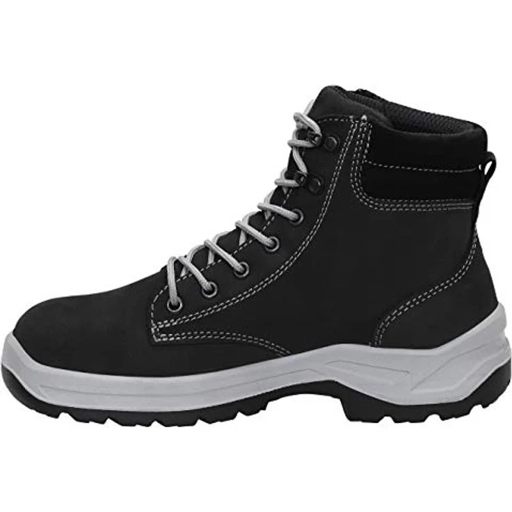 ELTEN Arbeitsschuh LILLY black Mid ESD S3 - Sportlicher Sicherheitsstiefel für Damen in Schwarz und Grau – Bild 5