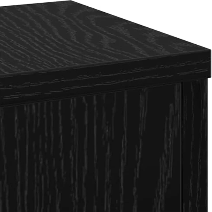 vidaXL Blumenständer, 2 Stück, schwarzes Eichen-Finish, 17x17x60 cm, Holzwerkstoff – Bild 9