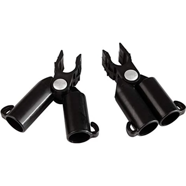 Windhager Verbinder, Rankhilfenschanier, Stabhalter für Pflanzstäbe, Stabverbinder Clips, Ø16mm, 4 Stkück, schwarz, 07257, 16 mm – Bild 4