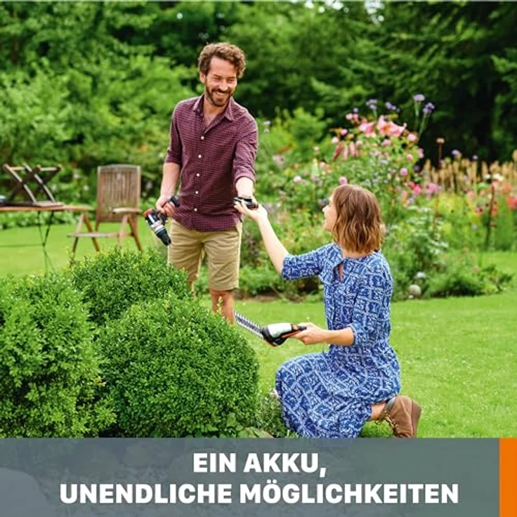 WORX Original WA3639 PowerShare Akku 20V - 2000mAh Li-Ion, wiederaufladbarer - kompakter Akku mit erhöhter Sicherheit & längerer Laufzeit - mit LED-Ladestandanzeige - für alle WORX Geräte geeignet – Bild 3