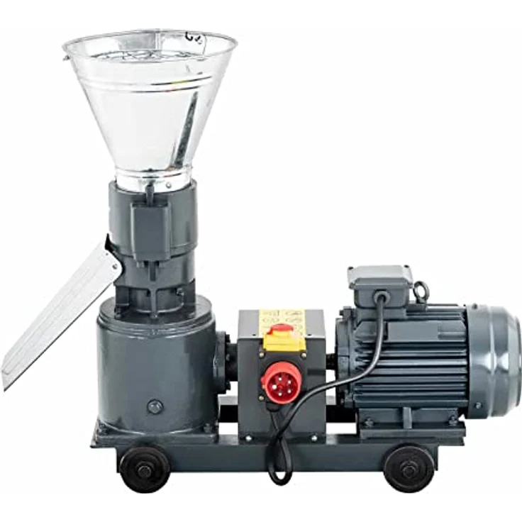 Wiesenfield Häcksler Pelletpresse Pellet Futterpresse Matrize Ø 120 mm, bis 100 kg/h, 380 V, Gusseisen, Stahllegierung – Bild 6