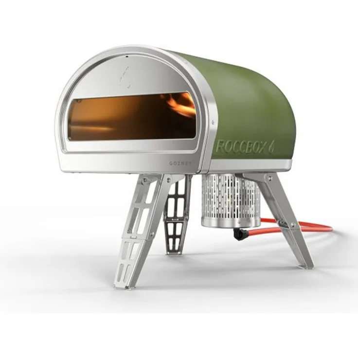 GOZNEY° Pizzaofen Roccbox, Tragbarer Pizzaofen mit 500°C Leistung, Gasbrenner, berührungssicher - Schwarz