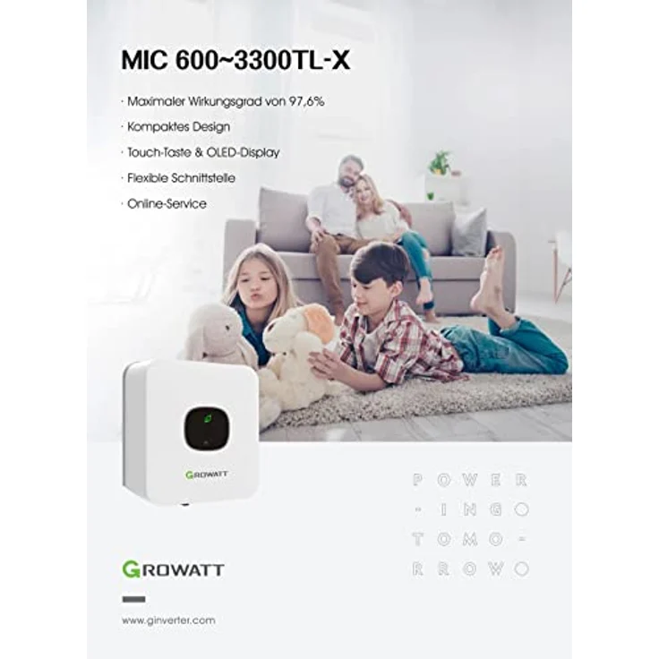 Growatt MIC 1500TL-X Wechselrichter 1500w Inverter VDE Zulassung Photovoltaik – Bild 3