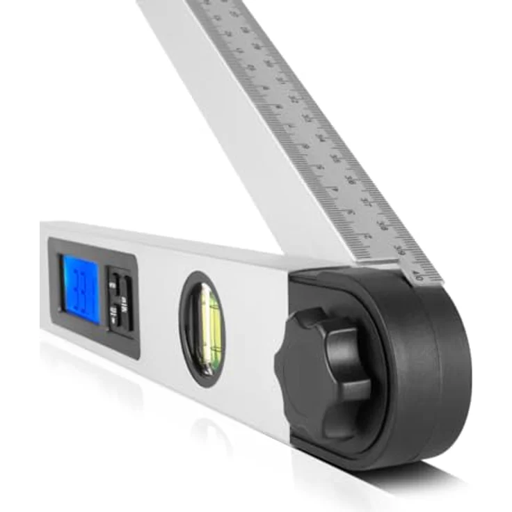 STAHLWERK DW-45 ST Digitaler Winkelmesser mit Wasserwaage, 0-230 Grad, 450 mm, beleuchtetes LCD-Display, Hold-Funktion – Bild 9