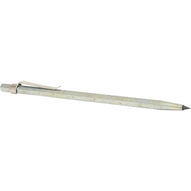 KSTOOLS Hartmetall-Anreißnadel, 145mm mit gehärteter Spitze und Ansteck-Clip, gerade Form, verchromt – Bild 2
