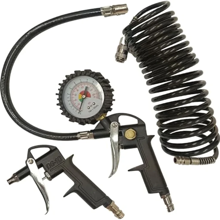 TrutzHolm Silent Flüsterkompressor 9L, ölfrei, 900 W, 57 dB(A), max. 8 bar, inkl. Zubehör – Bild 8