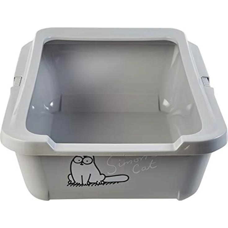 Karlie Simons Cat Katzentoilette mit Rand grau, luftig und trendig mit lustigen Simon's Cat Motiven – Bild 4