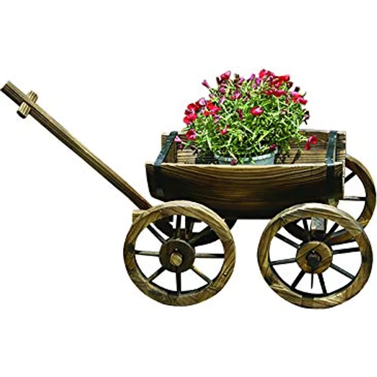 HTI-Line Dekohandwagen Sommerset, Gartendekoration, 78 cm breit, 2,5 kg