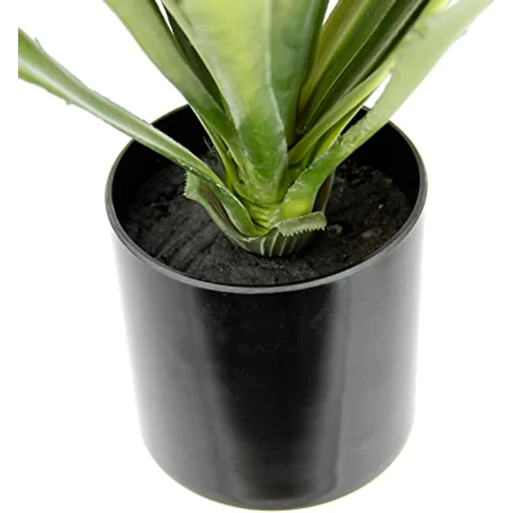 Künstliche Agave Aloe Vera im Topf Kunstpflanze Sansevieria exotische Pflanzen Grünpflanze Kunstblume Topfpflanze Zimmerpflanze Deko Terrasse Balkon Sukkulente Yucca Kalanchoe Kaktus Kakteen – Bild 3