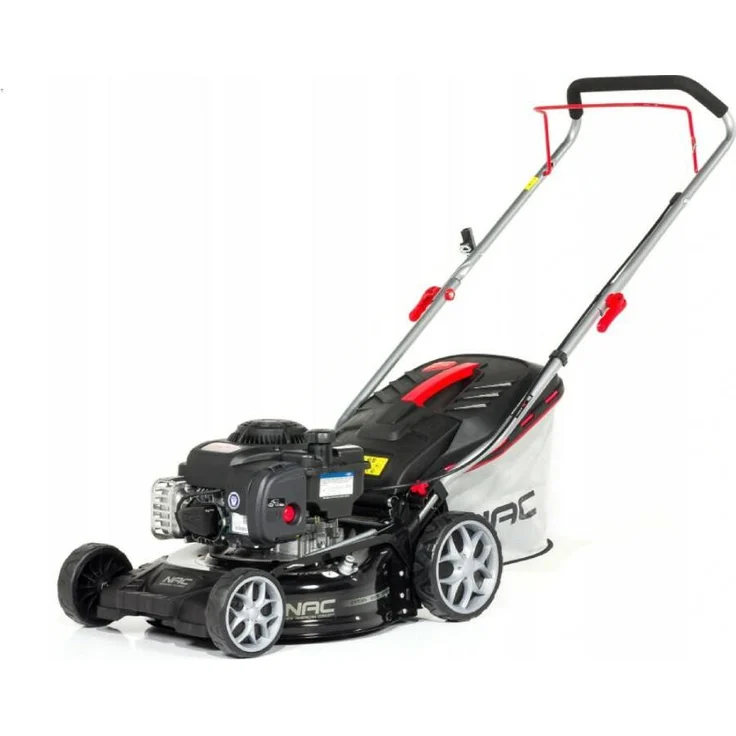 NAC LP42-300BS-JR, Benzin-Rasenmäher mit 42 cm Schnittbreite, 1,8 kW Motor und 40-Liter-Grassammelbehälter