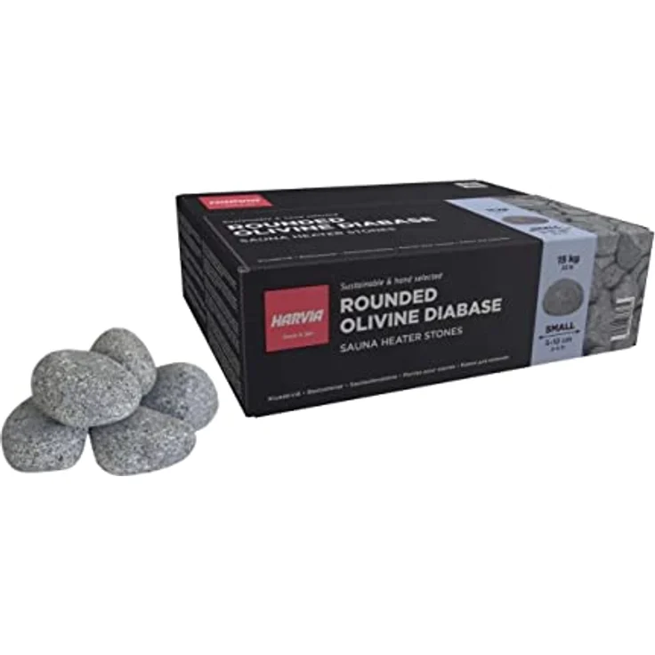 Sentiotec finnische Saunasteine rund 15kg 5-10cm – Bild 2