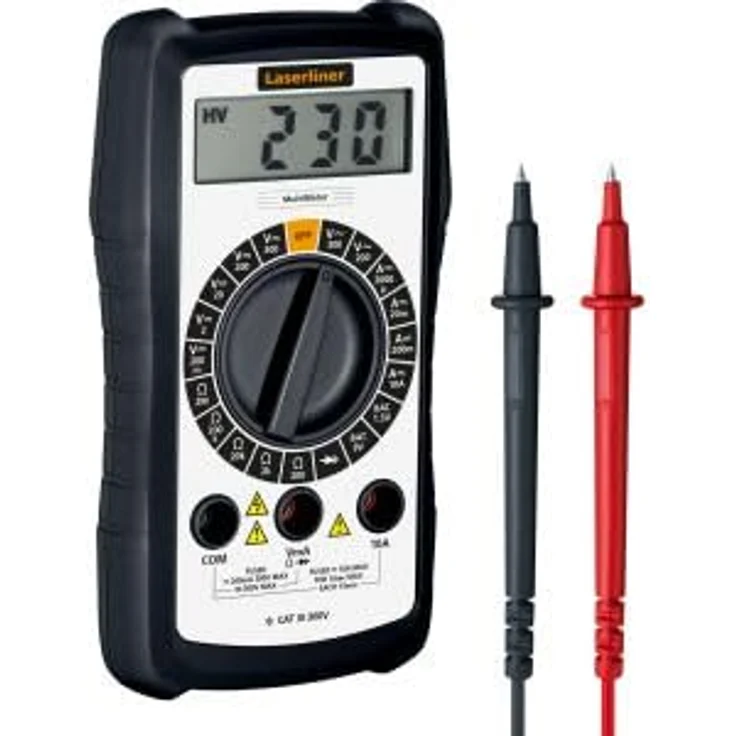 LASERLINER Spannungsprüfer Laserliner MultiMeter Hand-Multimeter, nachhaltige Konstruktion, präzise Messungen, gut ablesbares Display – Bild 2