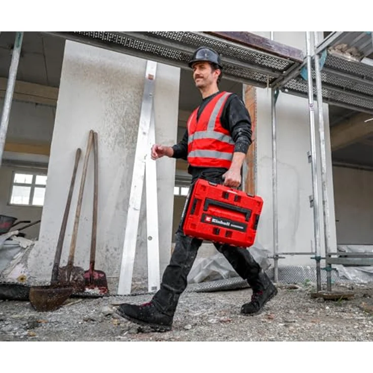 Einhell Werkzeugkoffer 'E-Case S-F Sealed', staub- und strahlwassergeschützt nach IP65, mit Schaumstoffeinlagen, 44,5 x 13,2 x 32,9 cm – Bild 3