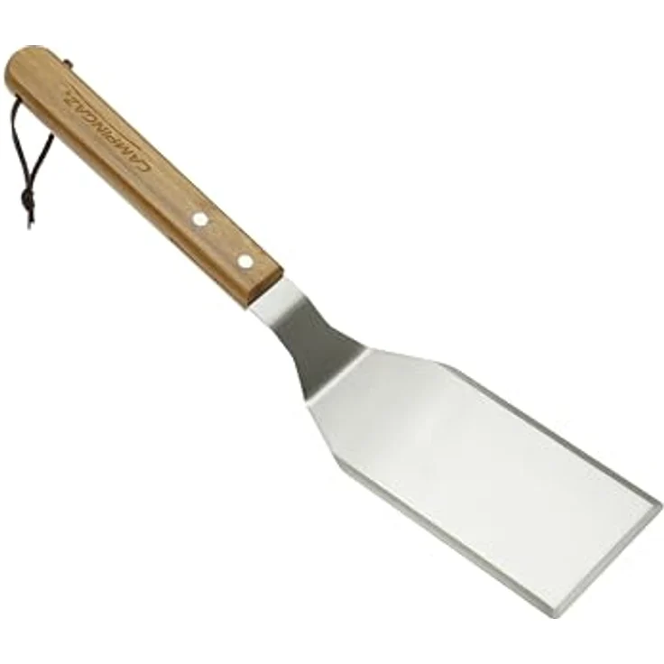 Campingaz Grillbesteck-Set 2-teilig, Edelstahl-Grillzange und Spatel mit Bambusgriff, rostbeständig, ideal für Fleisch, Fisch, Meeresfrüchte und Gemüse – Bild 3
