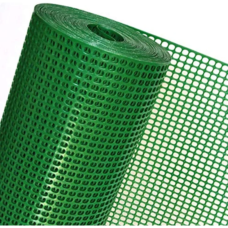 HaGa-Welt Gartenzaun, Kunststoffzaun 1 m hoch, UV-beständig, grün, Maschenweite 8 mm – Bild 1