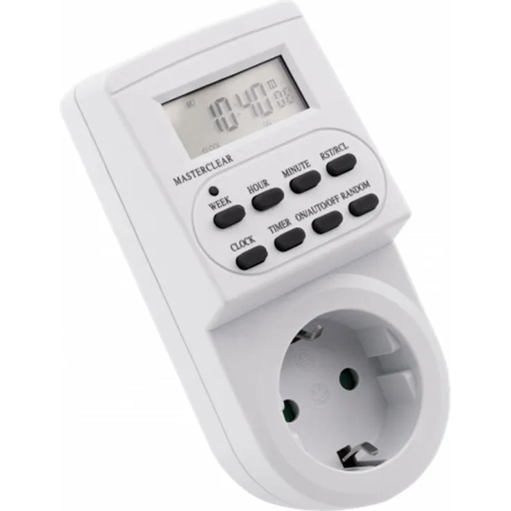Digitale Zeitschaltuhr McPower AZ-62 10 Schaltprogramme 12-24Std Zyklus