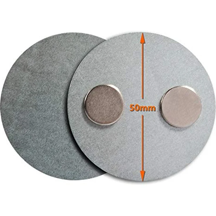 EN Rauchmelder Magnethalter 5 Stück selbstklebende Magnethalterung für Rauchmelder Ø 50mm – Bild 2