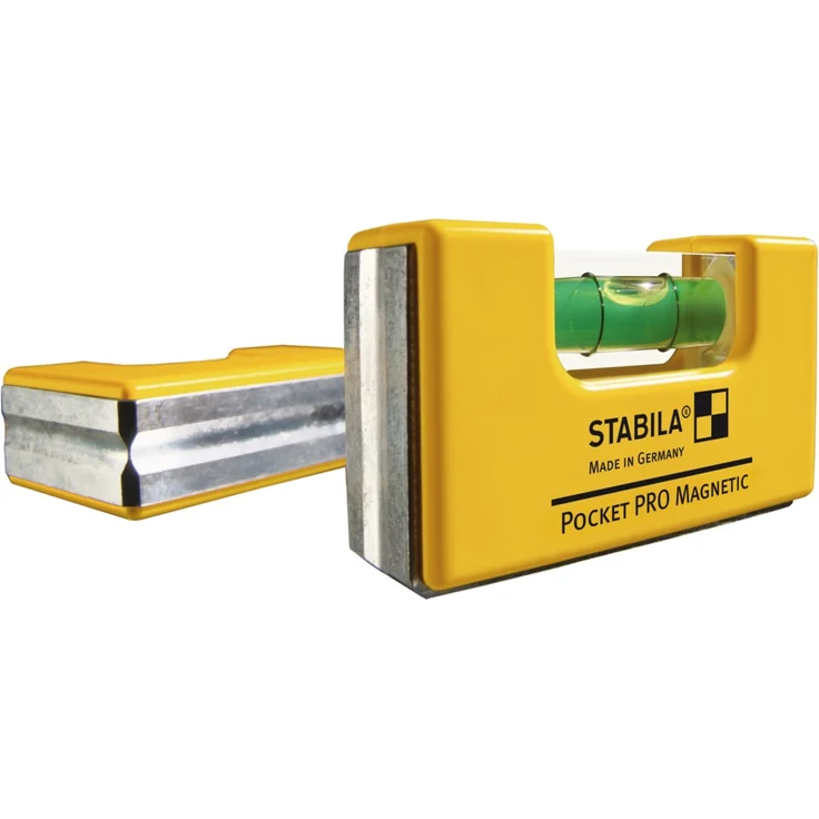 STABILA Mini-Wasserwaage Pocket PRO Magnetic mit Gürtel-Clip, 7 cm, starker Seltenerd-Magnet, 1 Horizontal-Libelle, Made in Germany – Bild 3