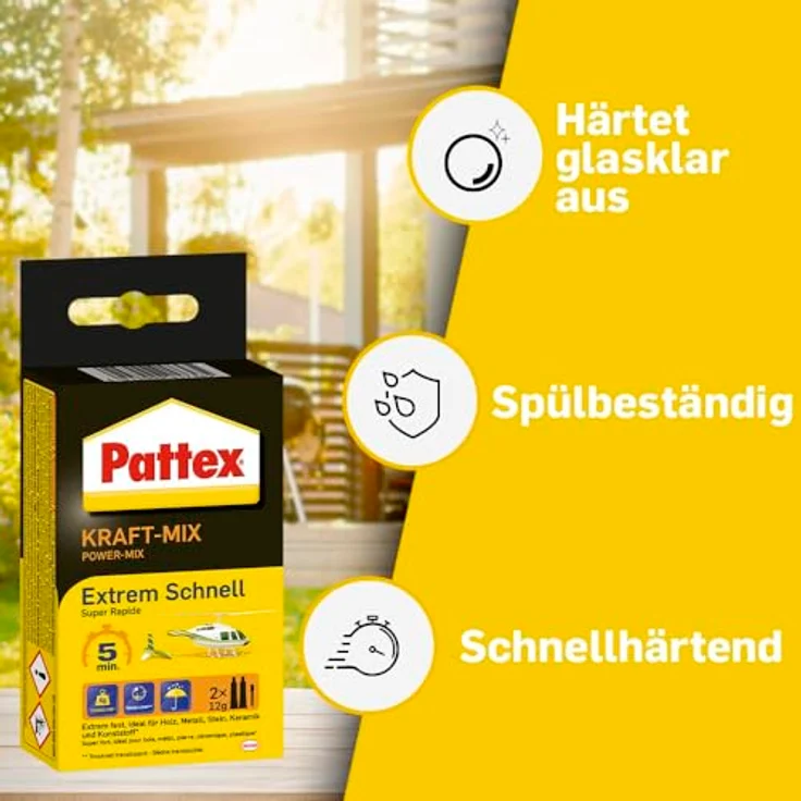 2 Komp. Kleber Pattex Schnell - Preisvergleich – Bild 3