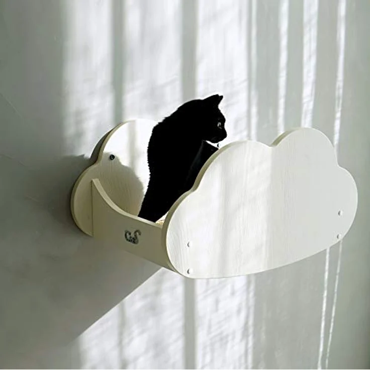 CatS Design Katzen Kletterwand große Katzen stabil- Wandkratzbaum-Wandliege-Wandkratzbrett-Wandpark-Wandstepp-Wandkorb-Wandelemente-Wandbett Wolke F8 – Bild 1