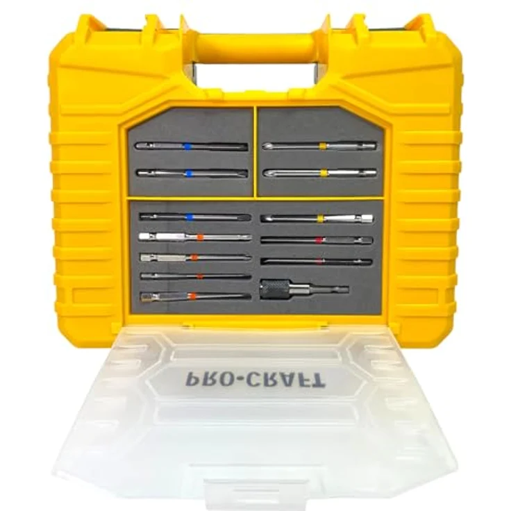 Procraft PA18ProDFR2-1B-C Akku Bohrschrauber 20 V, 30 Nm Brushless, inkl. 2,0 Ah Akku, Ladegerät, 13 tlg. Bit Set und Koffer – Bild 4