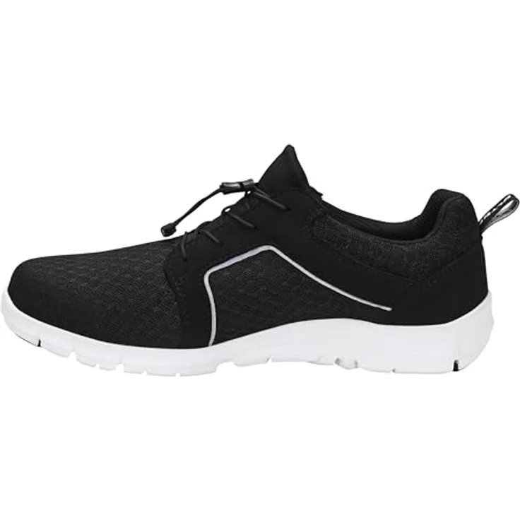 Elten Berufshalbschuh MAIDU black Low O1, Gr. 45 - Atmungsaktiver Arbeitsschuh aus Mikrofaser und Meshmaterial – Bild 3