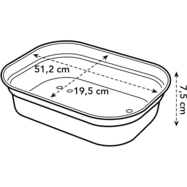 elho Green Basics Anzucht Schale L, Lebhaft Schwarz, 19.5 x 51.2 x 7.5 cm, für drinnen & draußen, frostbeständig und langlebig – Bild 4