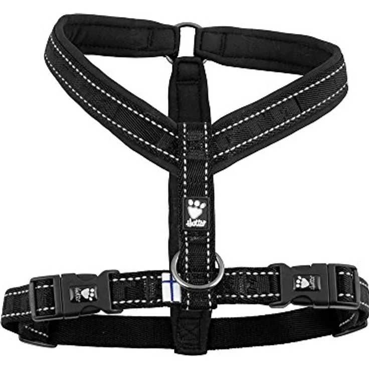 Hurtta 933151/3447 Casual Y-Geschirr in Div. Farben und Größen, Brustumfang:: 45cm, Farbe:: schwarz